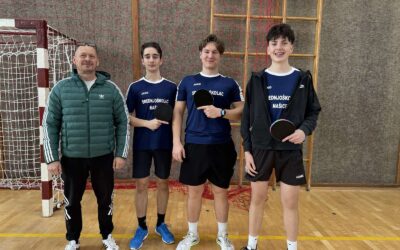 Održano županijsko natjecanje u stolnom tenisu te izboren odlazak na državnu razinu natjecanja